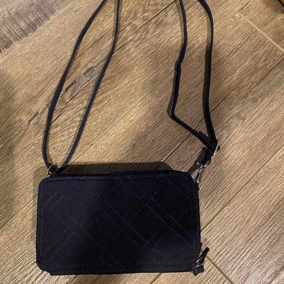 Vera Bradley navy blue cross body wristlet EUC - Picture 2 of 6